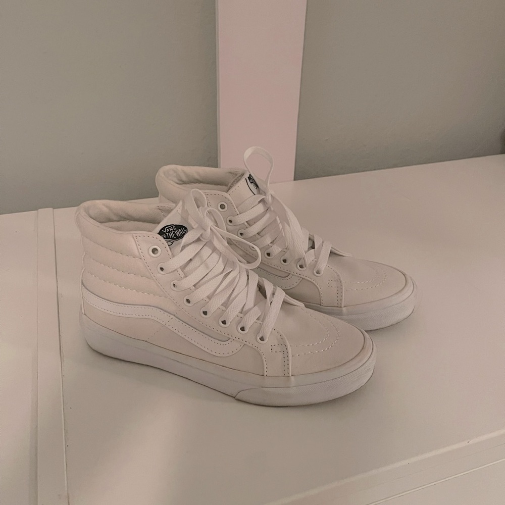 Vans White Hightops